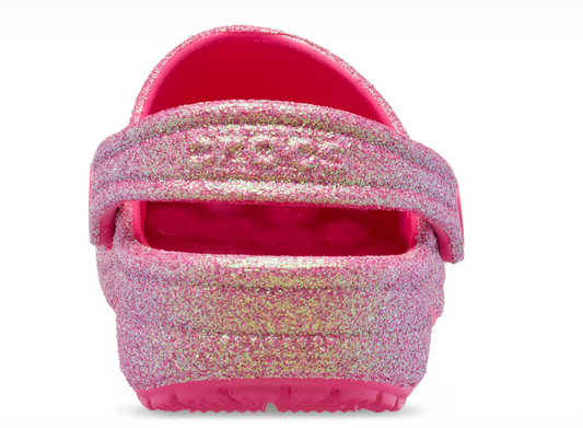 Kids’ Classic Iridescent Glitter Clog [pink]
