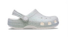 Kids’ Classic Iridescent Glitter Clog [white]